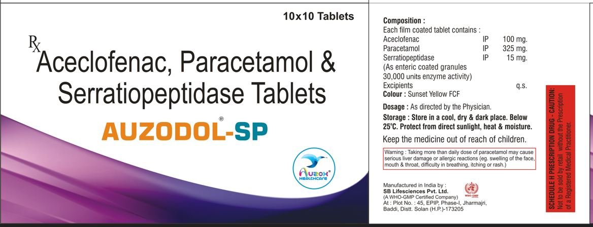 AUZODOL-SP TABLET BOX 10 STRIPS
